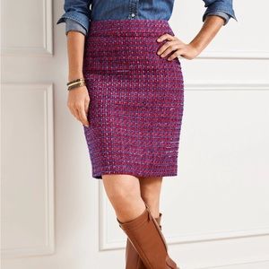 TALBOTS MISSES TWEED A-LINE SKIRT
